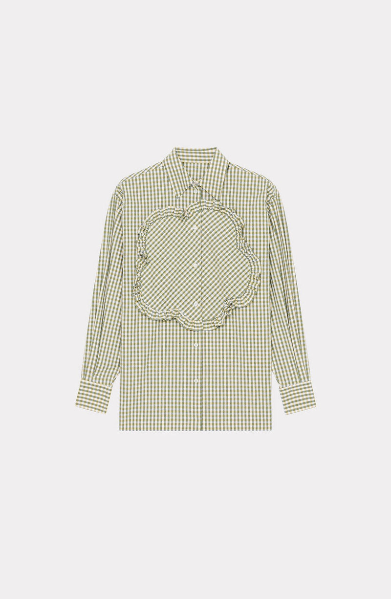 'BOKE FLOWER' gingham shirt - 1