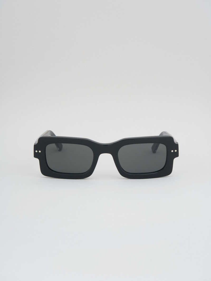 BLACK ACETATE LAKE VOSTOK SUNGLASSES - 1