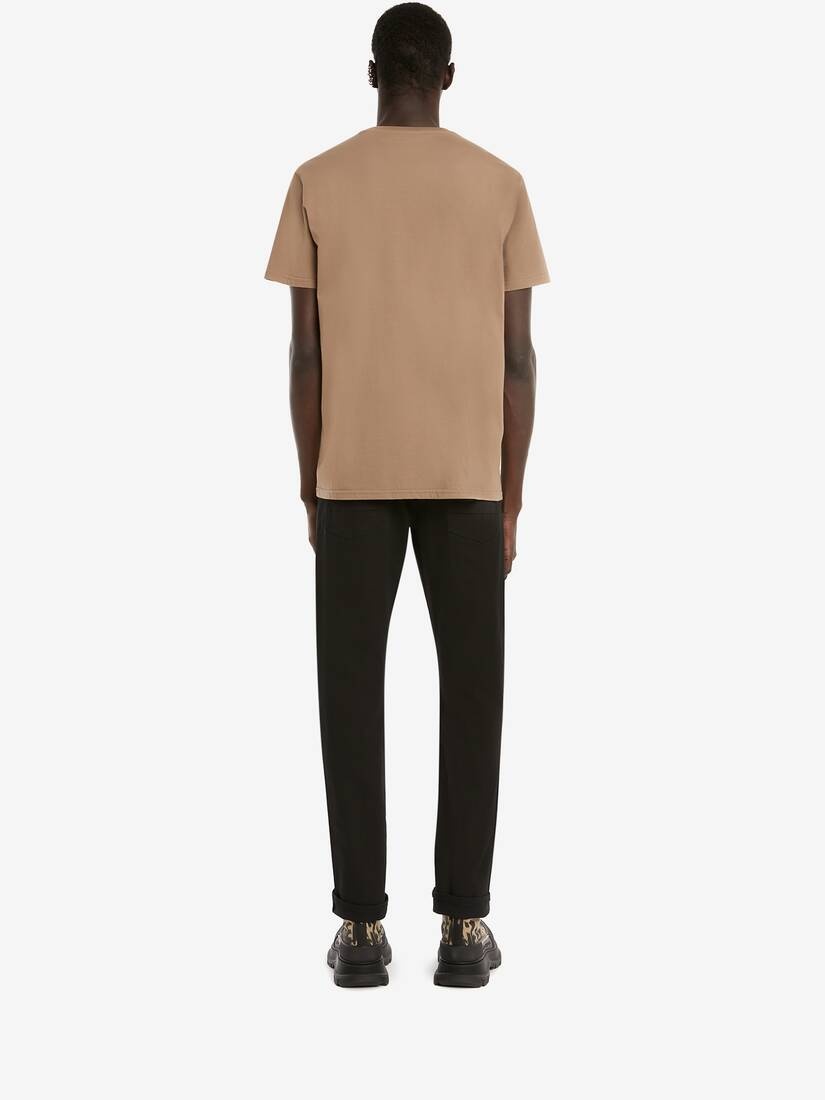 Mcqueen Graffiti T-shirt in Beige - 4