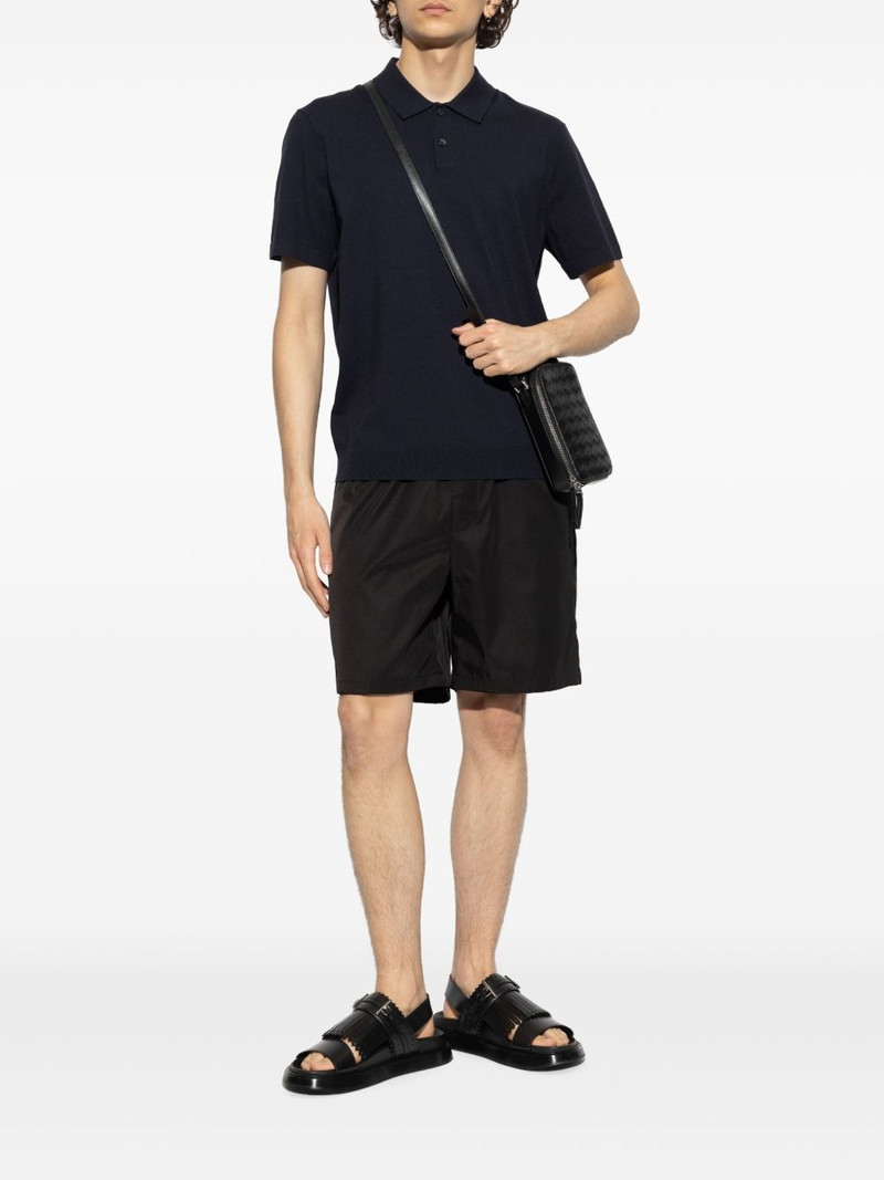 Theory fine-knit polo shirt outlook