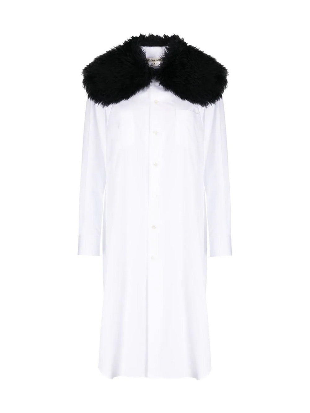 Fur Collar Long Shirt - 1