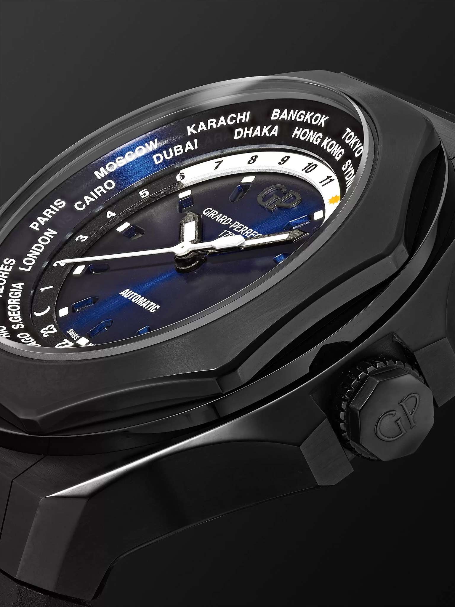 Laureato Absolute WW.TC Automatic 44mm PVD-Coated Titanium and Rubber Watch, Ref. No.  81065-21-491- - 14