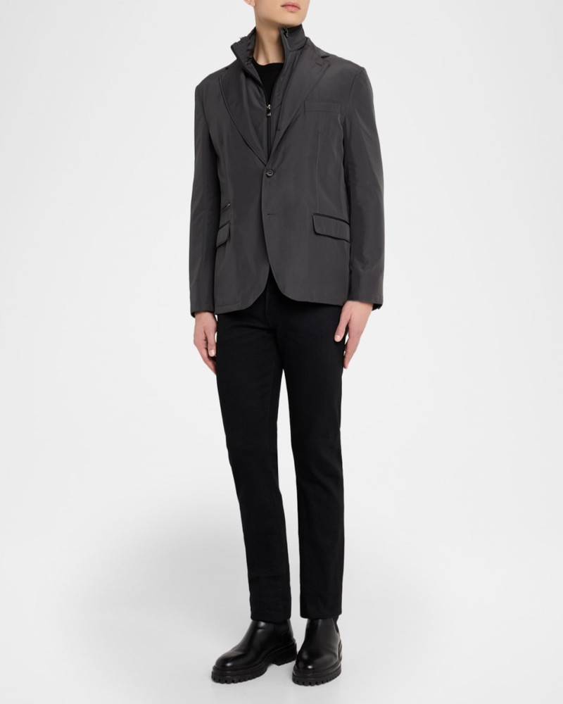 CORNELIANI Men & apos;s Technical Fabric Single-Breasted Blazer outlook