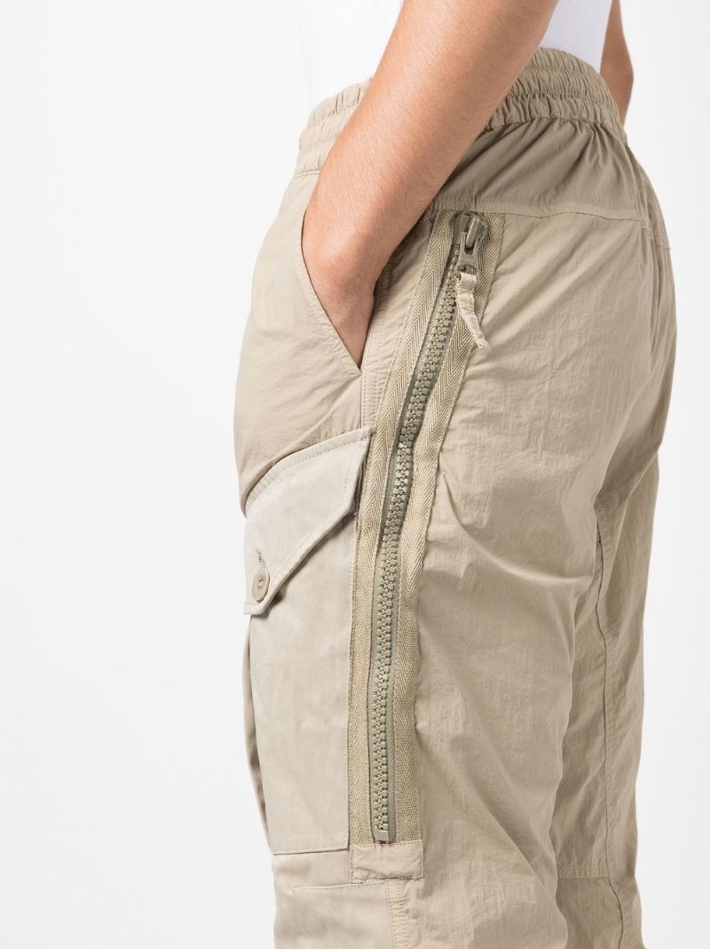 elasticated-waist cargo trousers - 5