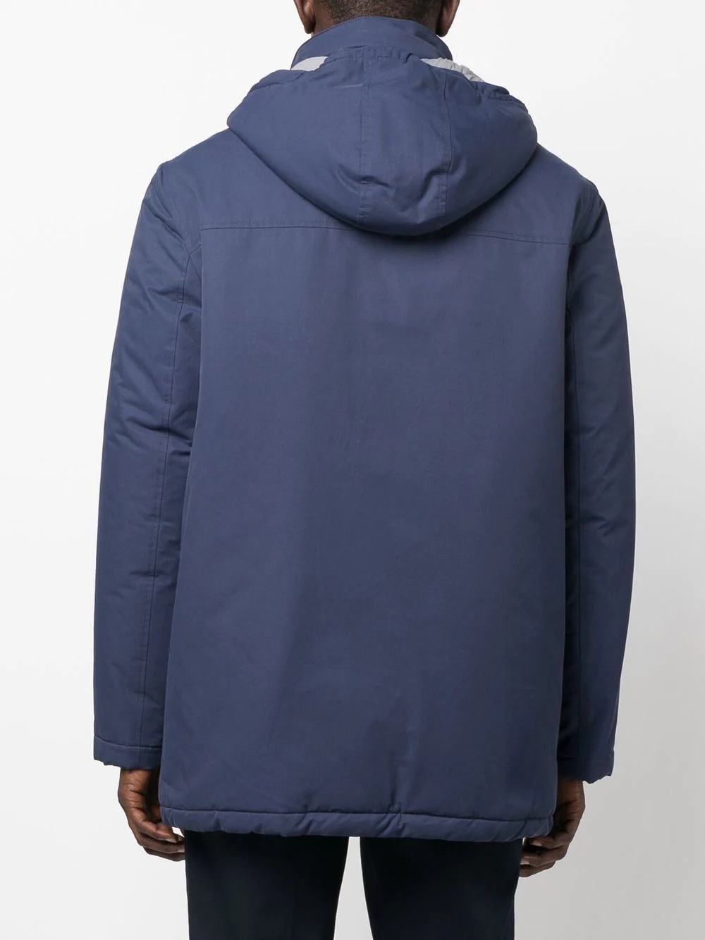 zip-up hooded coat - 4