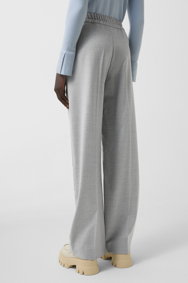 Ella flannel pants in Light gray 3