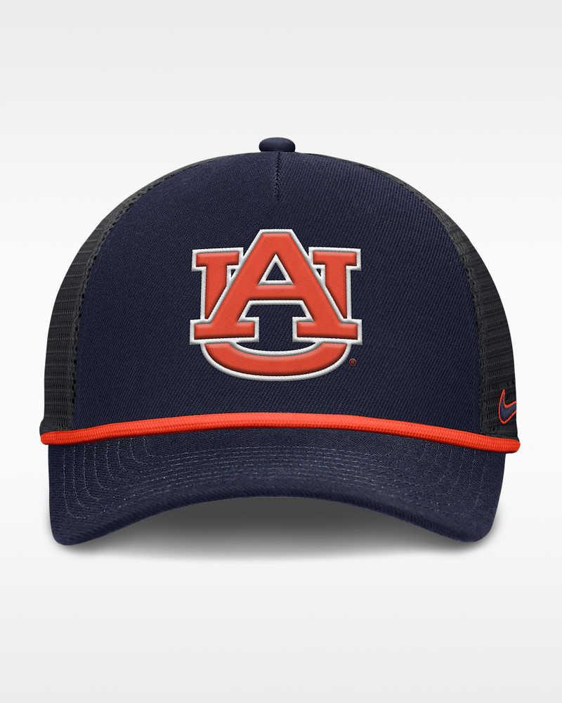 Nike Auburn Primetime Rise Men's Nike College Trucker Adjustable Hat outlook