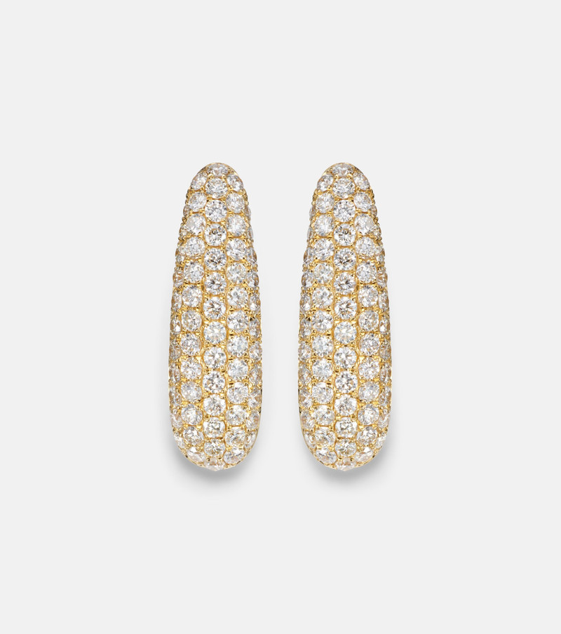 Claire Petite 18kt gold earrings with diamonds 1