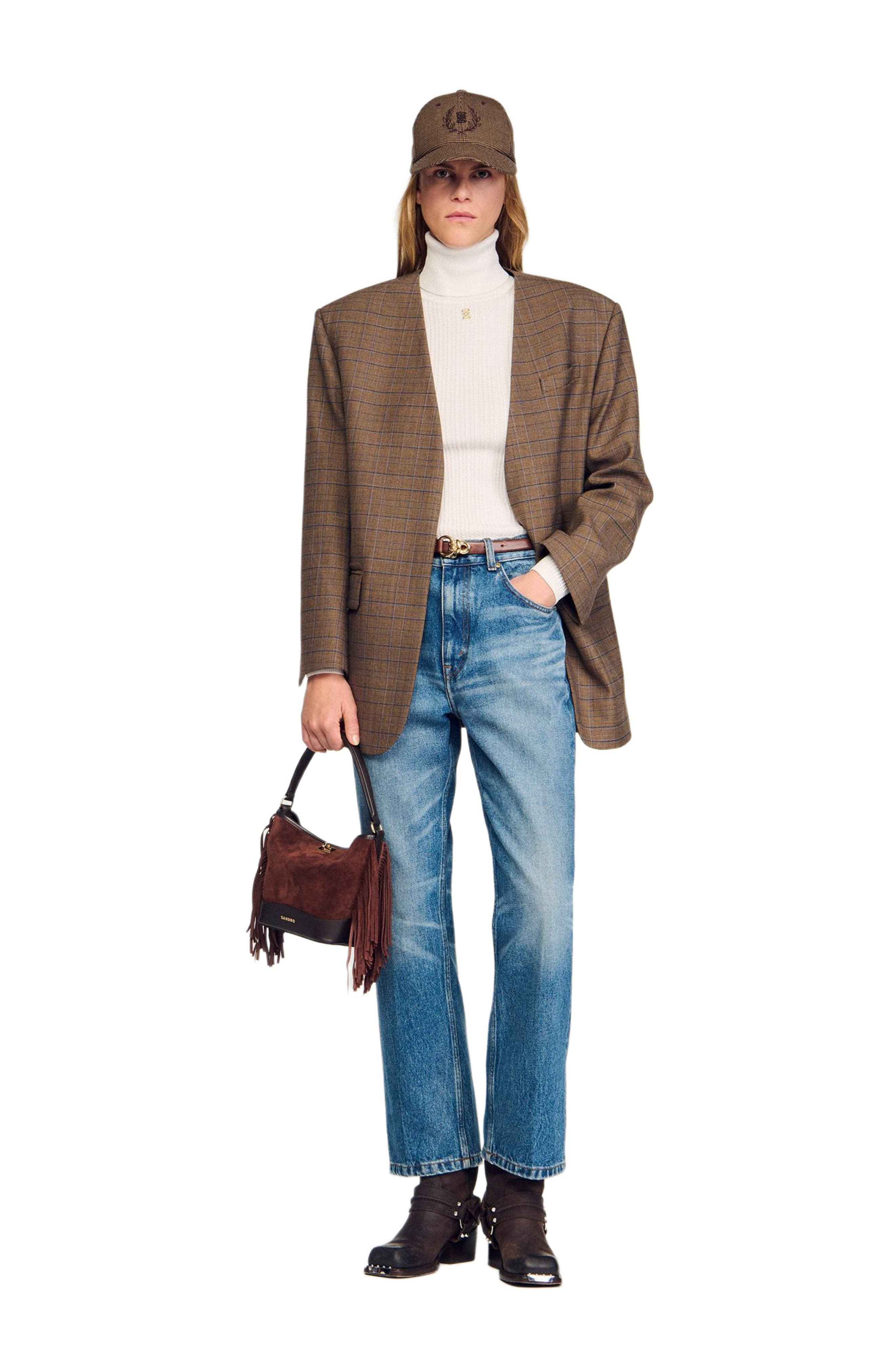 SANDRO Turtleneck sweater in Snow at Nordstrom - 7