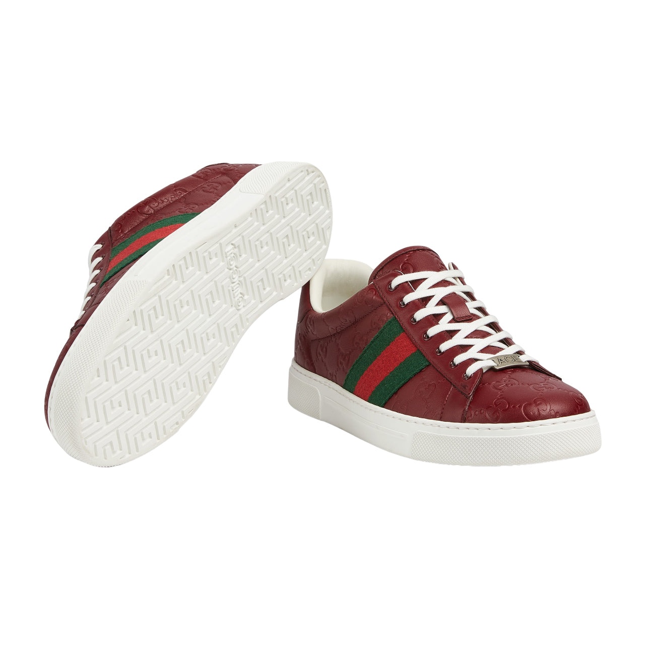 Gucci Ace Leather 'Red Monogram' 757892-AADSP-6247 - 5