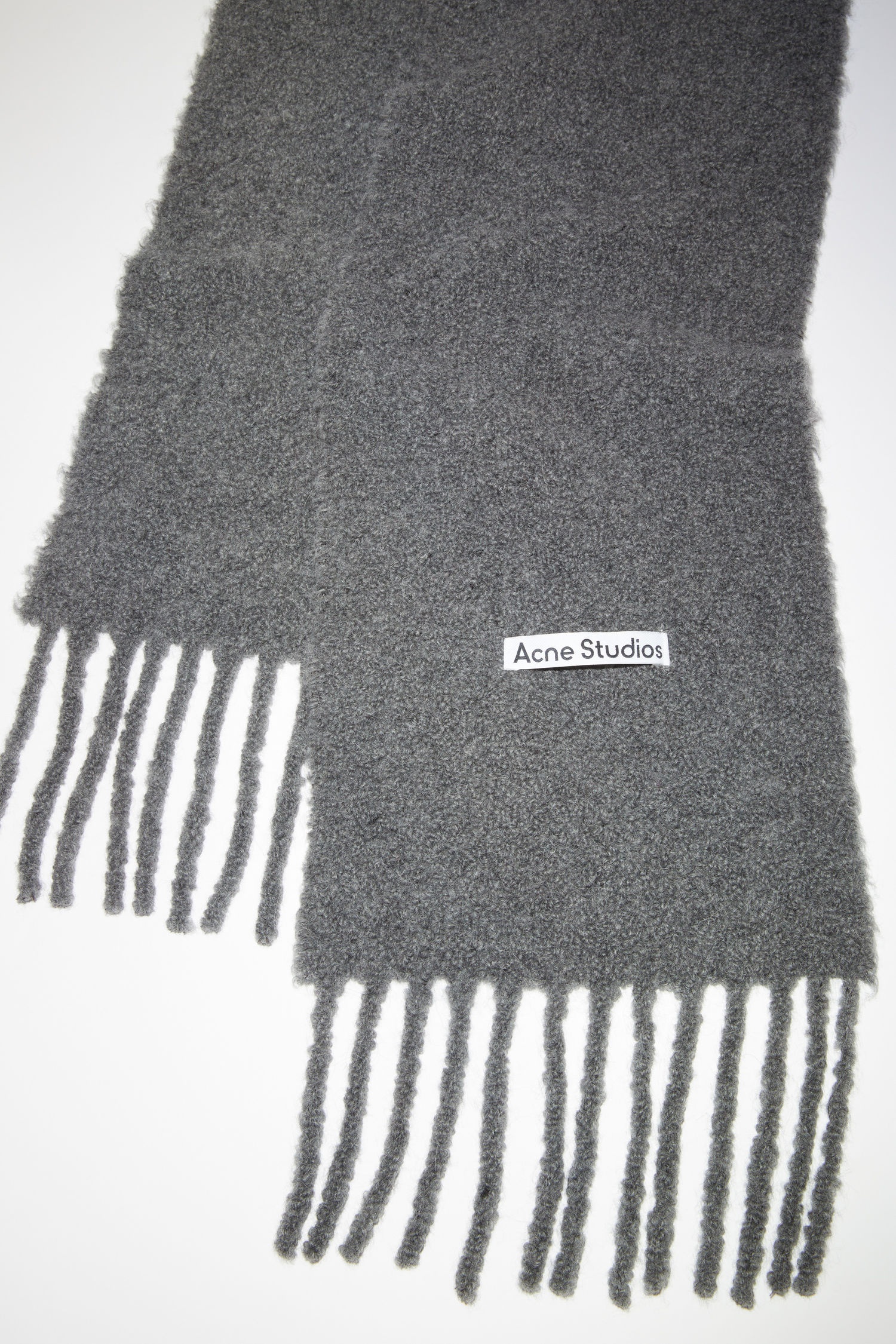 Large boucle scarf - Grey 4