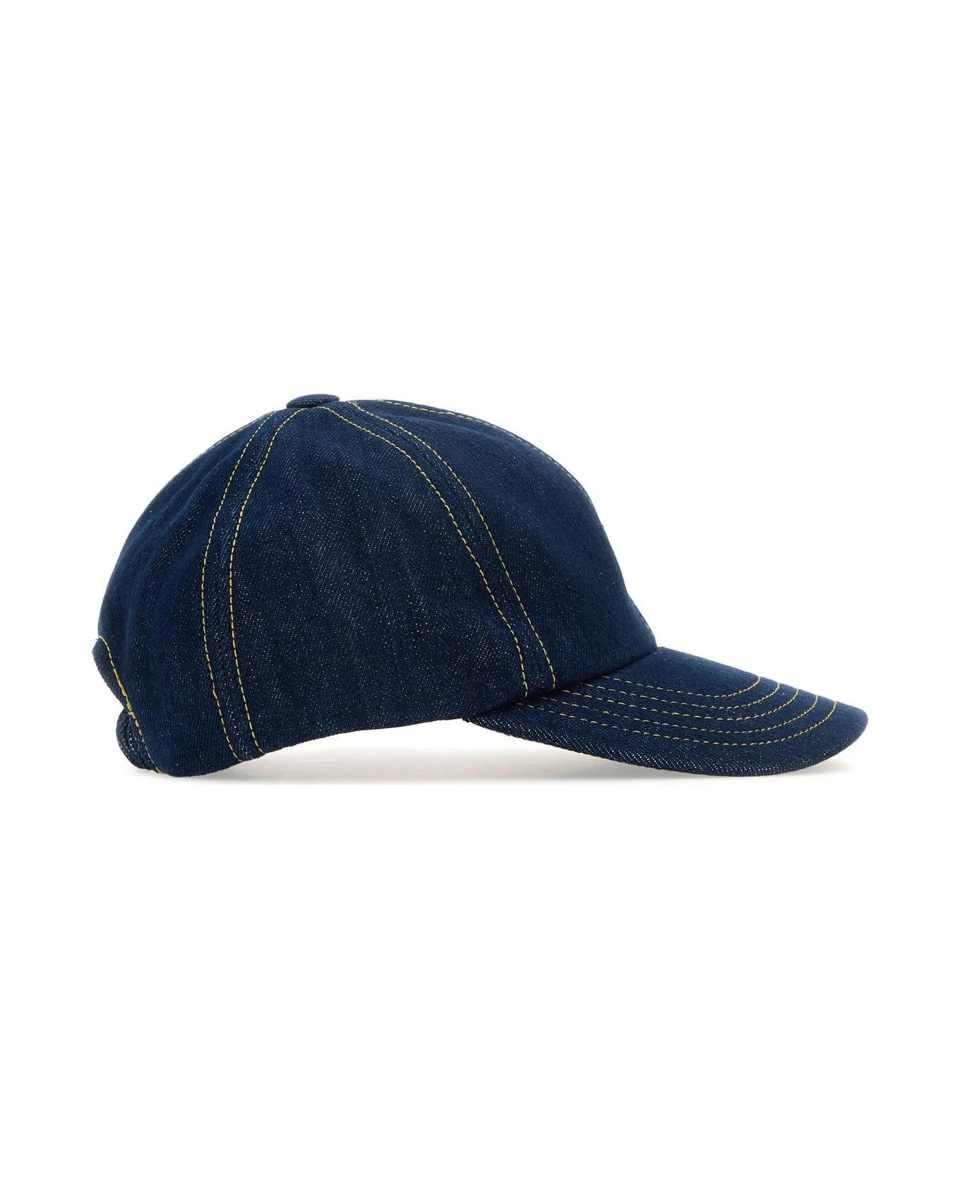 Blue Denim Baseball Cap - 2