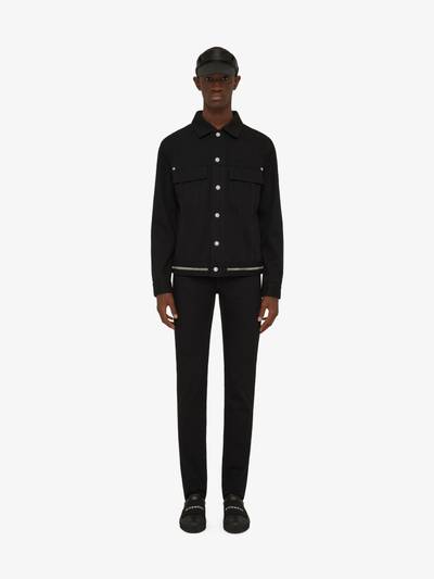 Givenchy SKINNY FIT JEANS IN DENIM WITH METALLIC DETAILS outlook