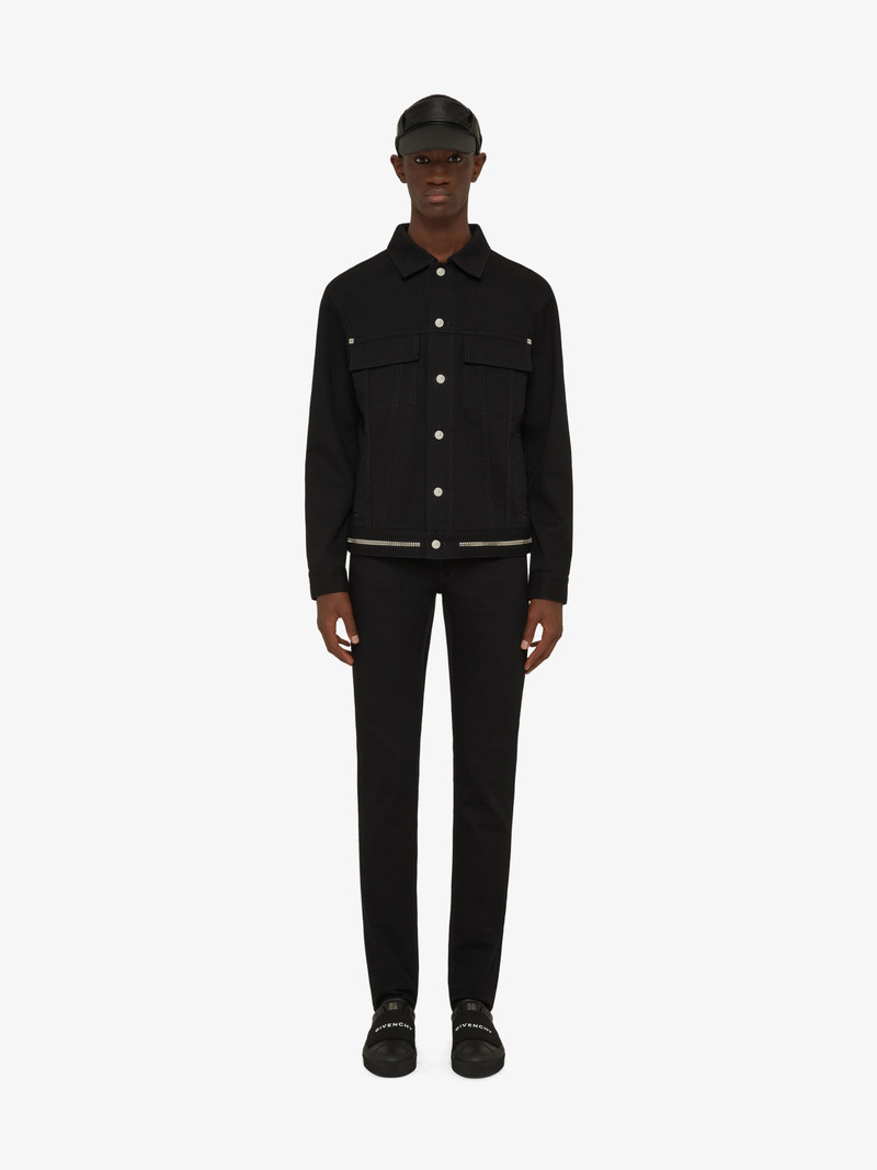 Givenchy SKINNY FIT JEANS IN DENIM WITH METALLIC DETAILS outlook