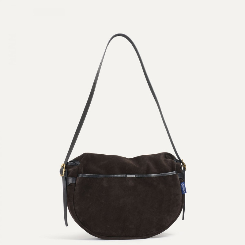 MARGOT HALF MOON FISHERMAN'S BAG - DARK BROWN 3