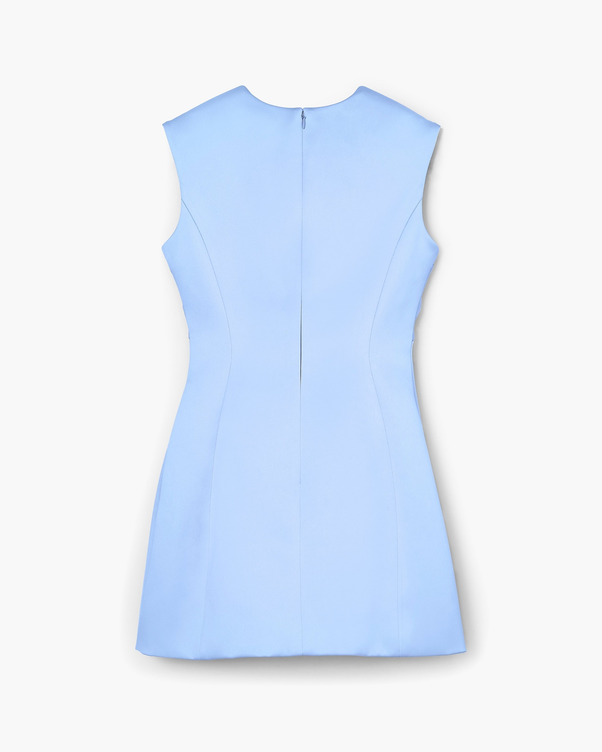 SEAMED UP SATIN DRESS - 5