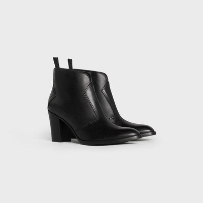 CELINE CELINE PAGES CROPPED ZIPPED BOOT  IN  SHINY CALFSKIN outlook