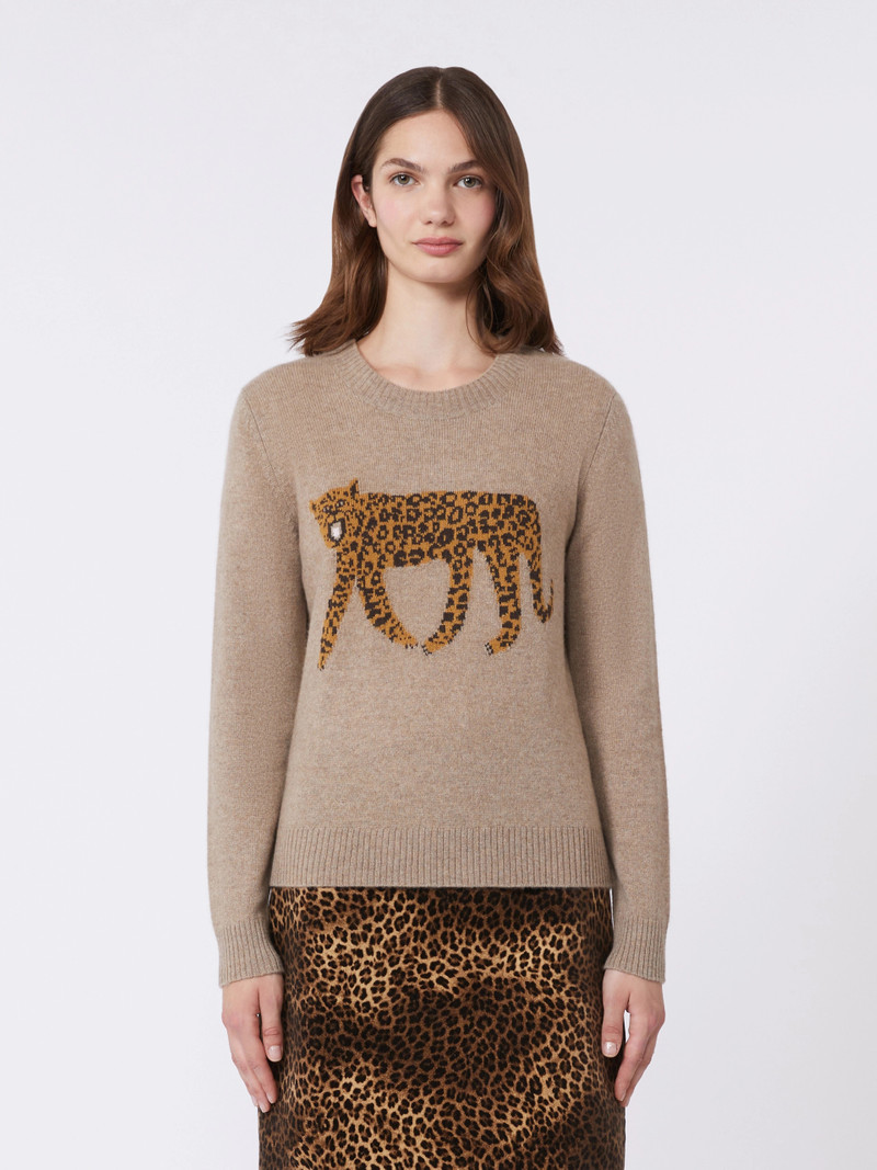 TUNICA Inlay-detail cashmere sweater - TURTLEDOVE 3
