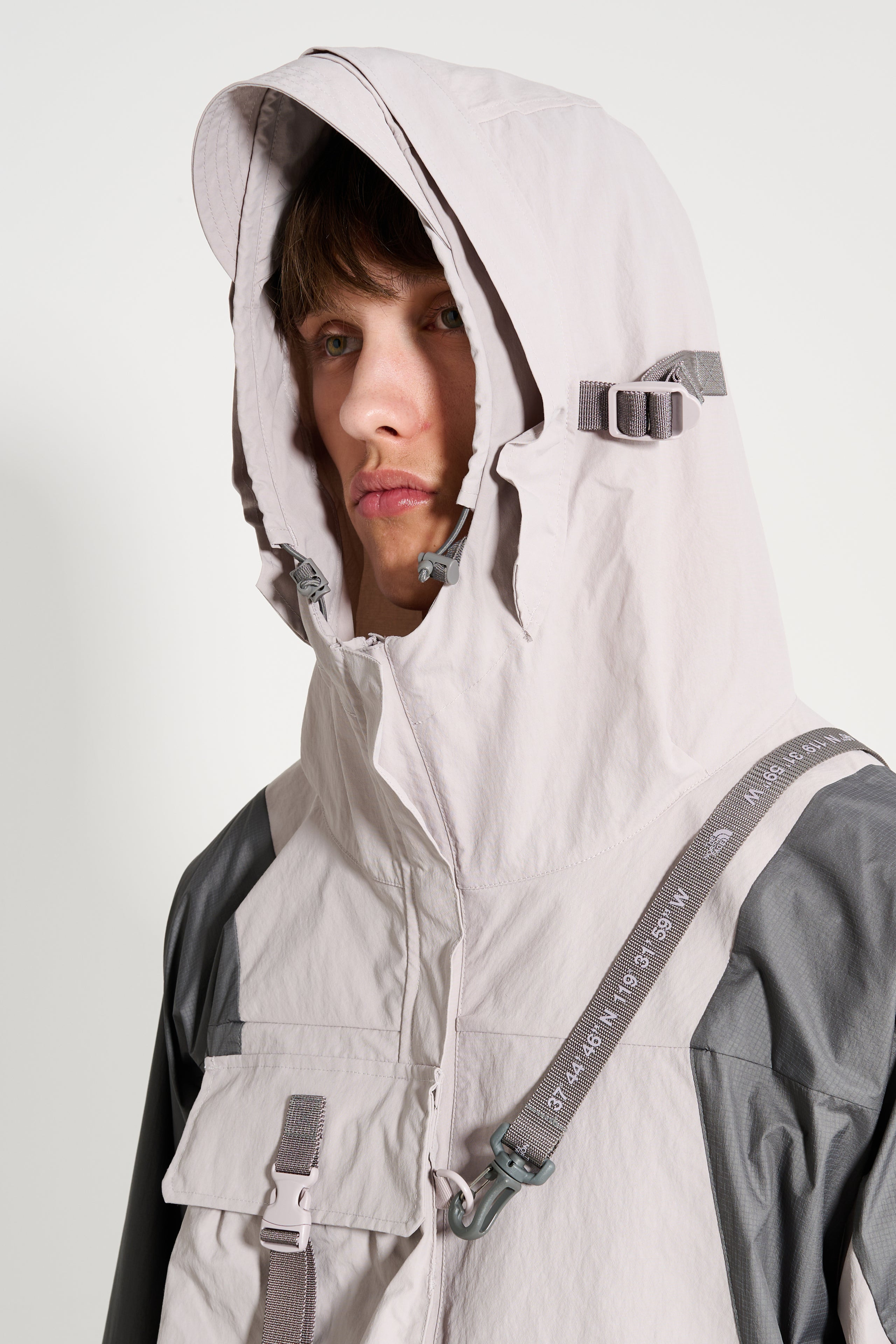 THE NORTH FACE LIGHTWEIGHT ANORAK JACKET MOONSTONE GREY / SMOKED PEARL - 7