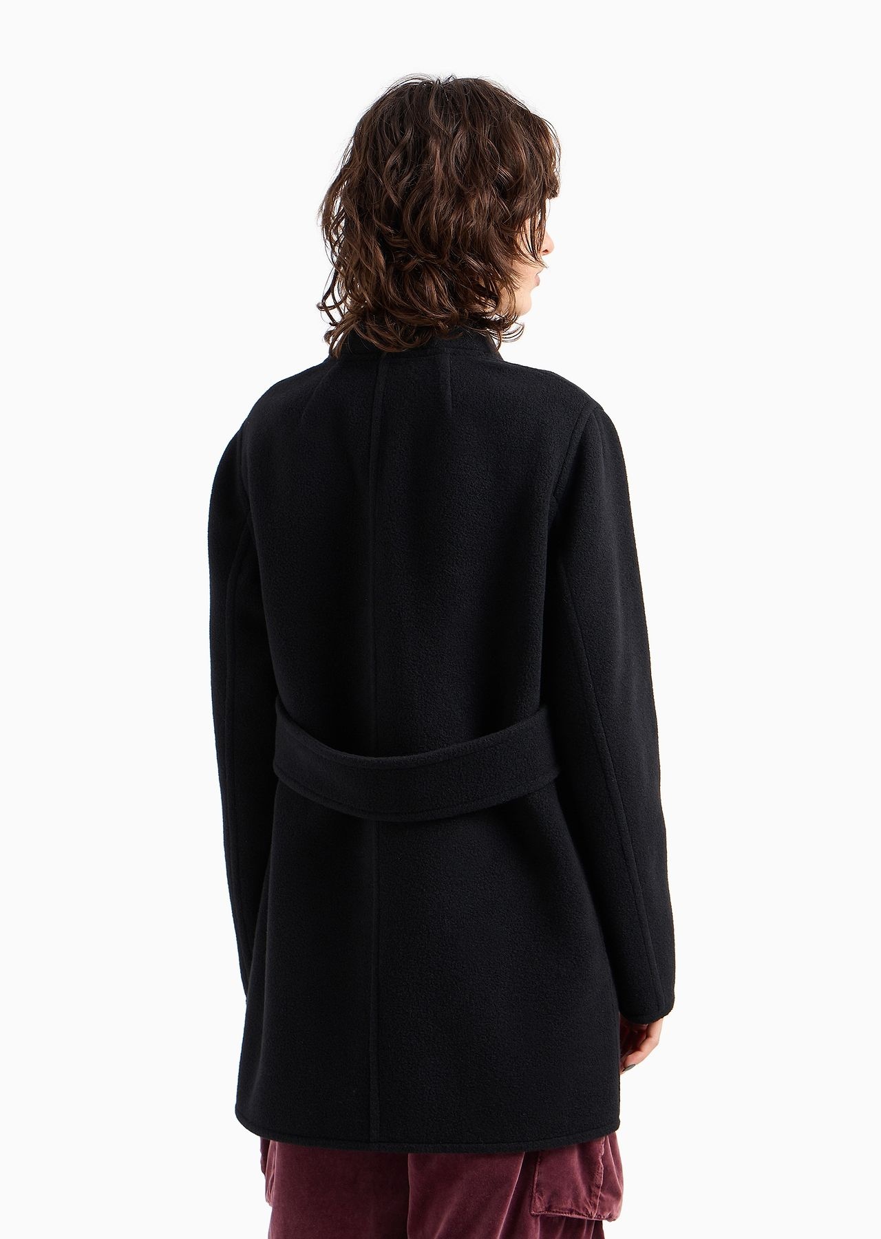 Double-breasted pea coat in double cashmere - 3