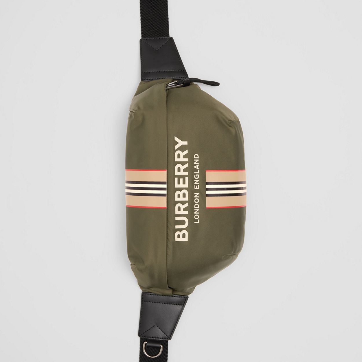 Logo and Icon Stripe Print ECONYL® Sonny Bum Bag - 4