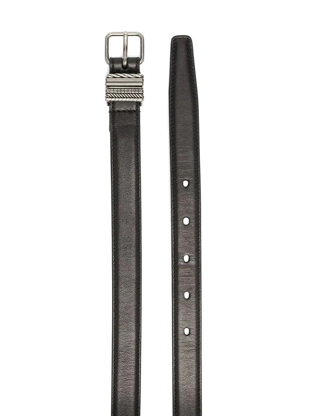 leather buckle belt - 2