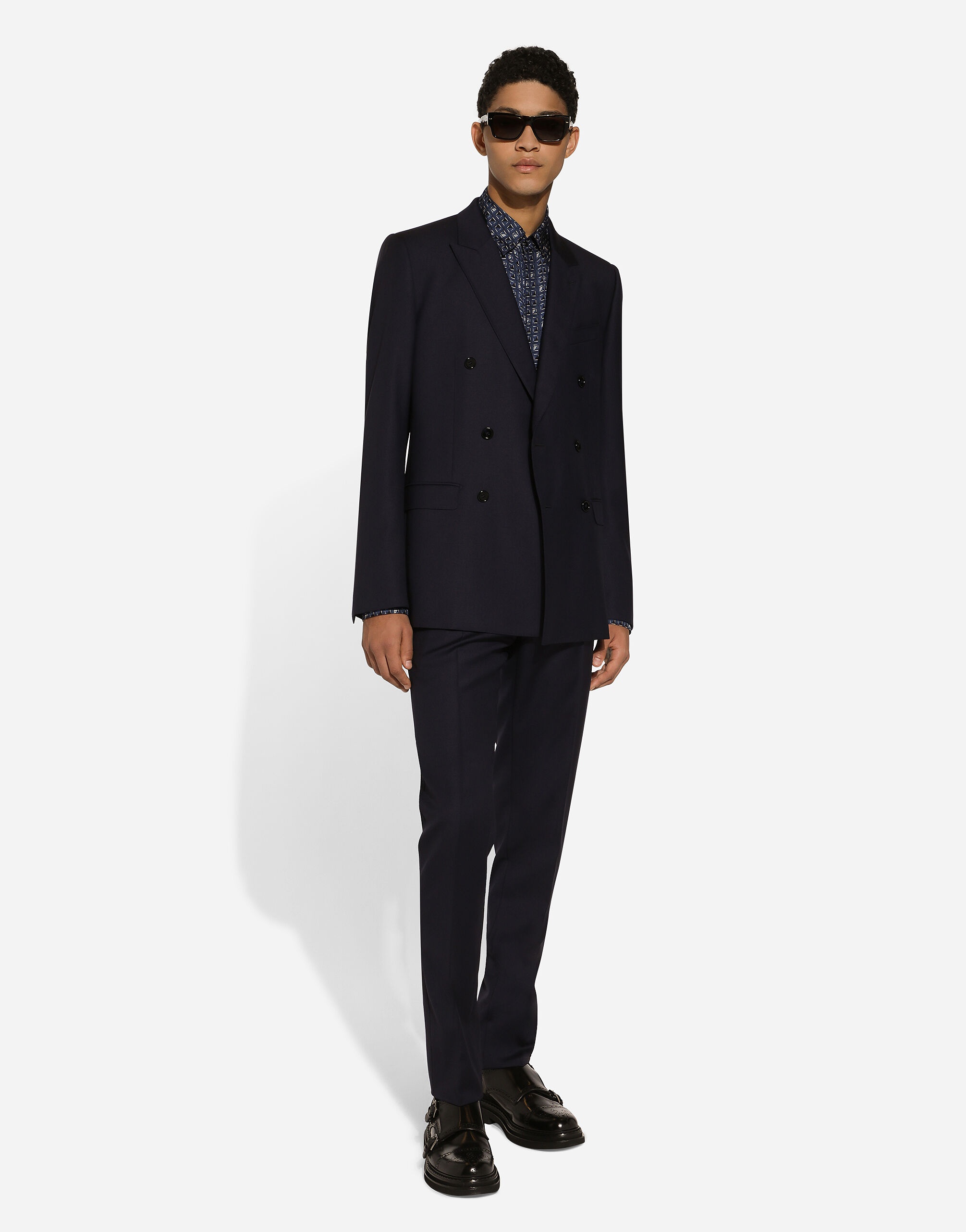 Silk Martini-fit shirt with tie print - 6