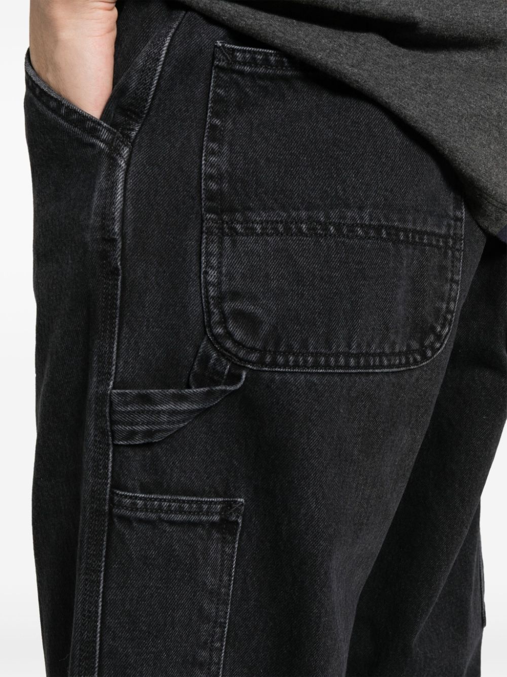 Single Knee straight jeans - 5