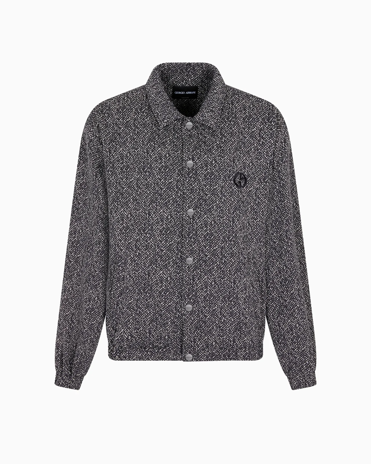 DENIM COLLECTION COTTON-JERSEY FLEECE AND CASHMERE BLOUSON - 1