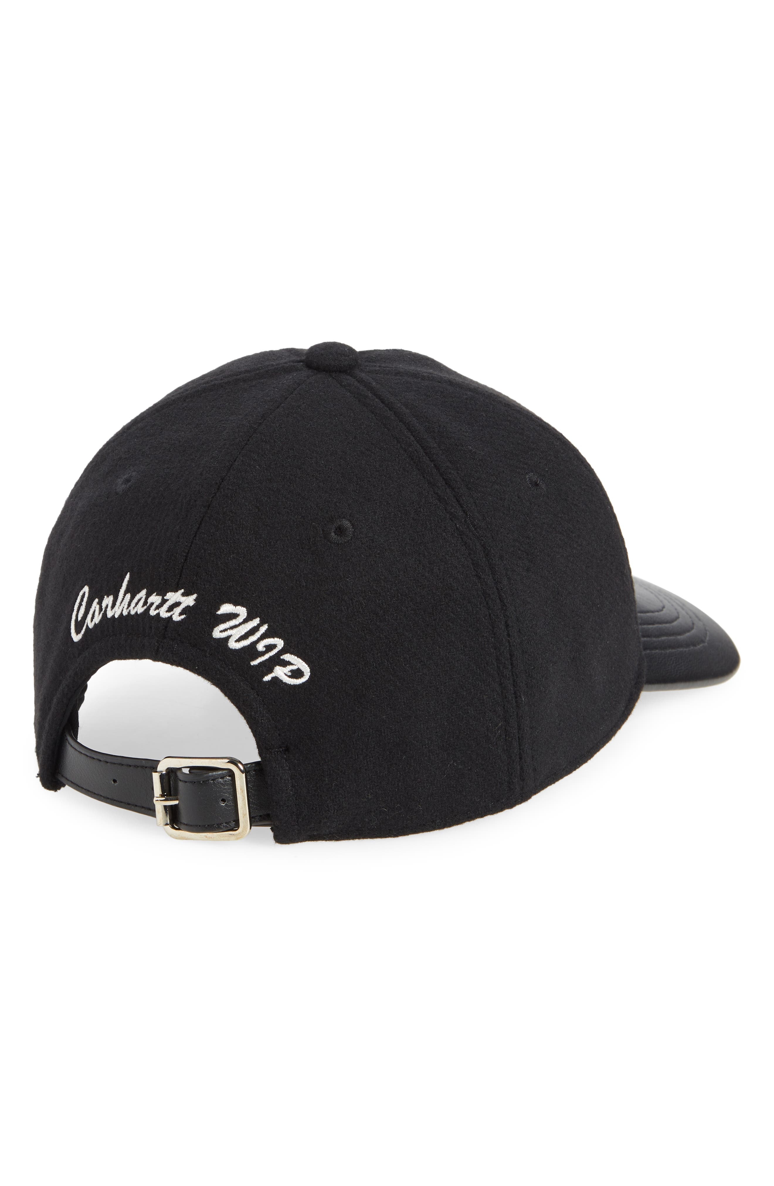 Carhartt Work In Progress Heart Train Mixed Media Baseball Cap in Black /Black at Nordstrom - 2