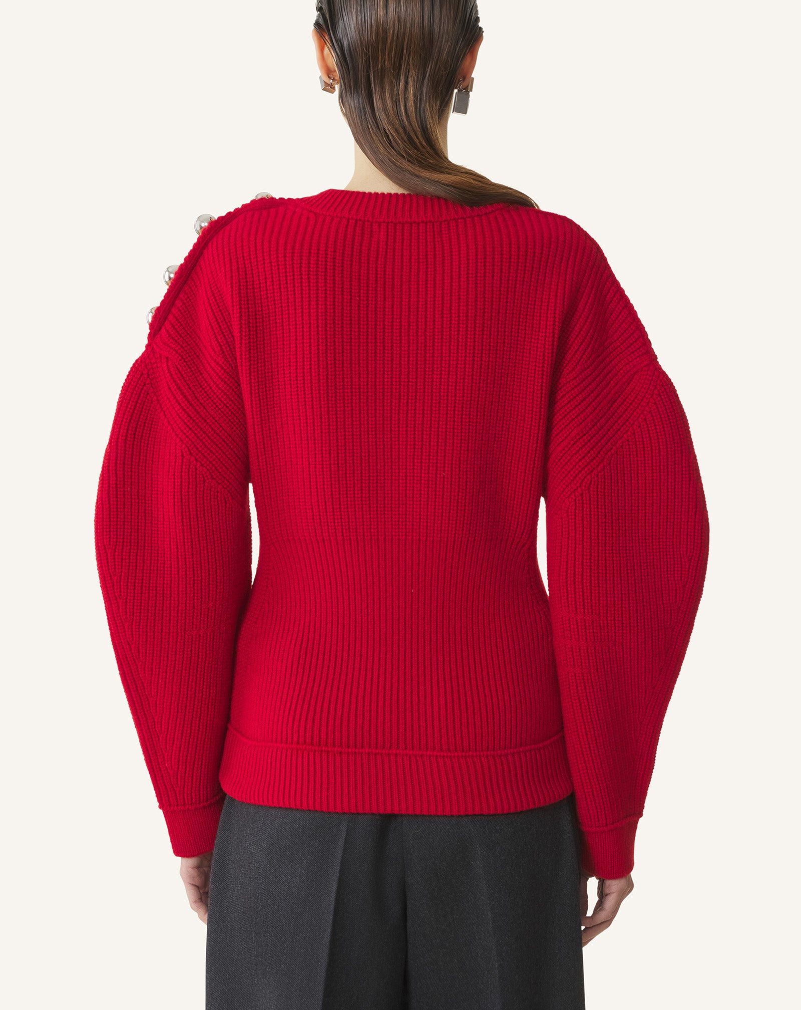 WOOL RIBBED SWEATER - 4