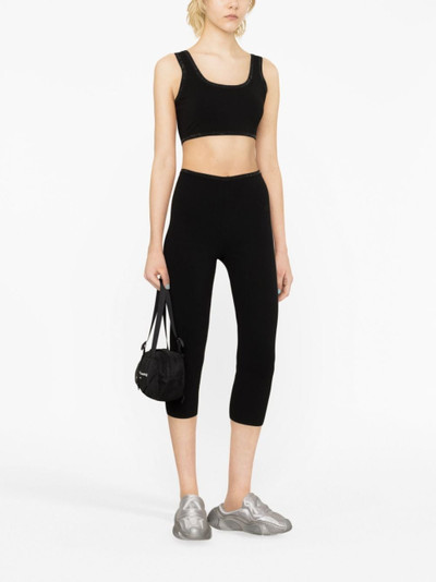 Alexander Wang rhinestone-trim cropped top outlook