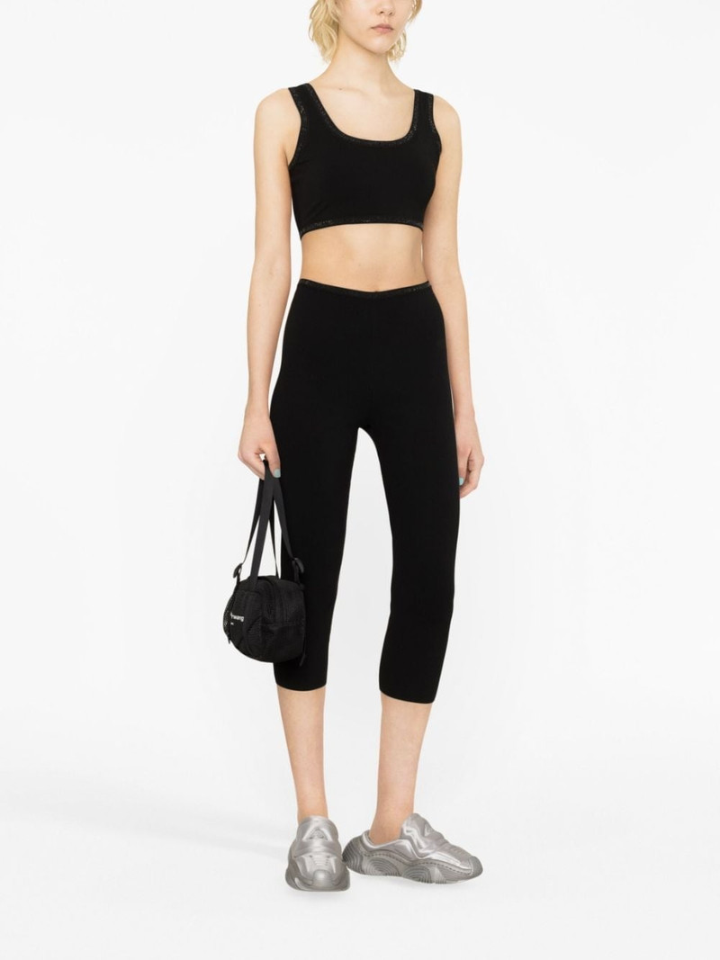 Alexander Wang rhinestone-trim cropped top outlook