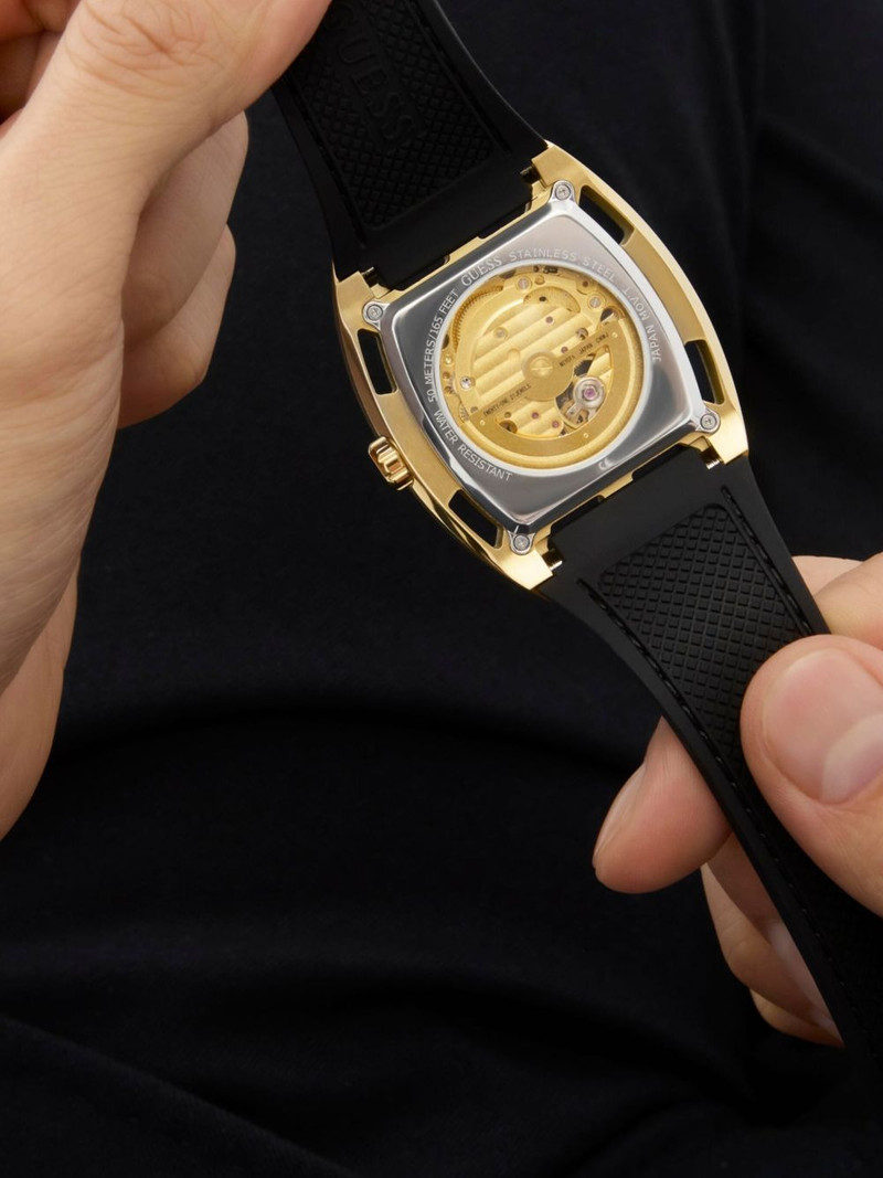 GUESS USA Gold Skeleton Automatic 44mm outlook