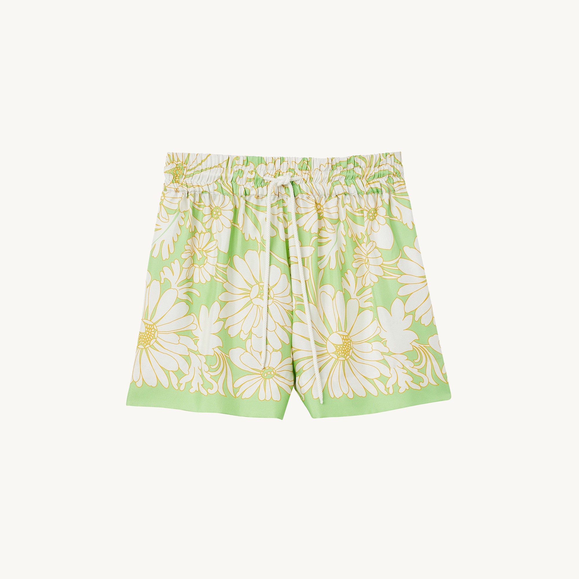 Wide daisy print shorts - 1