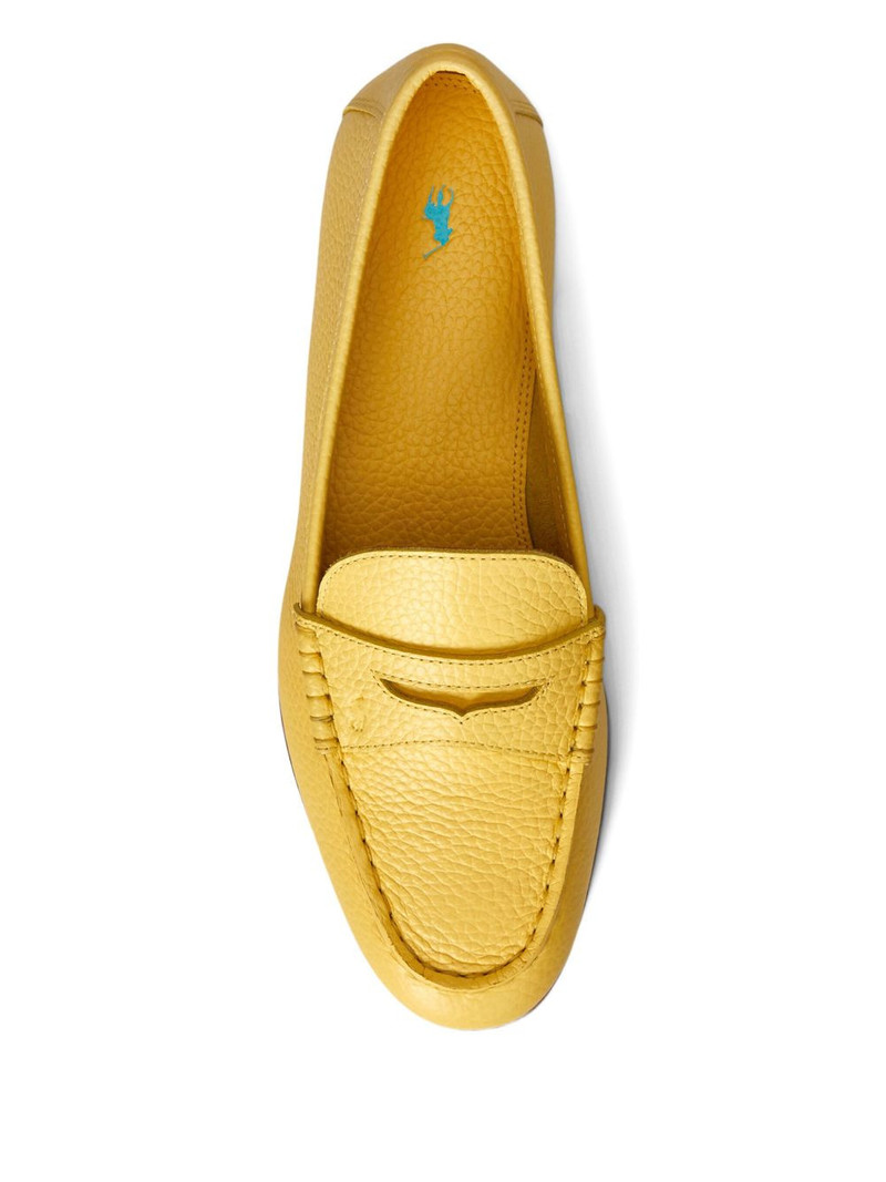 pebbled-leather loafers 3