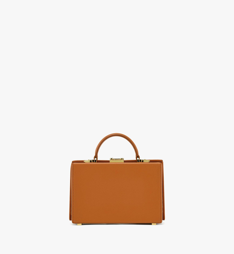 Berlin Crossbody in Gold Monogram Leather 5