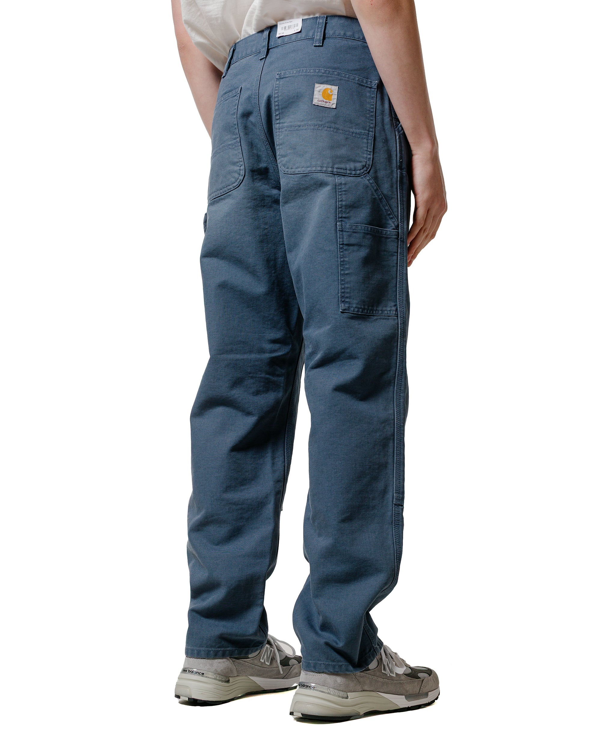 Carhartt W.I.P. Double Knee Pant Canvas Dusky Blue Stone Canvas - 3