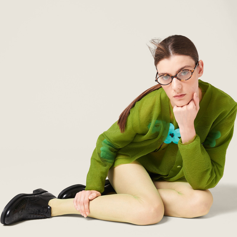 Church's X Miu Miu Brushed Leather Oxford Brogue Shoes 5