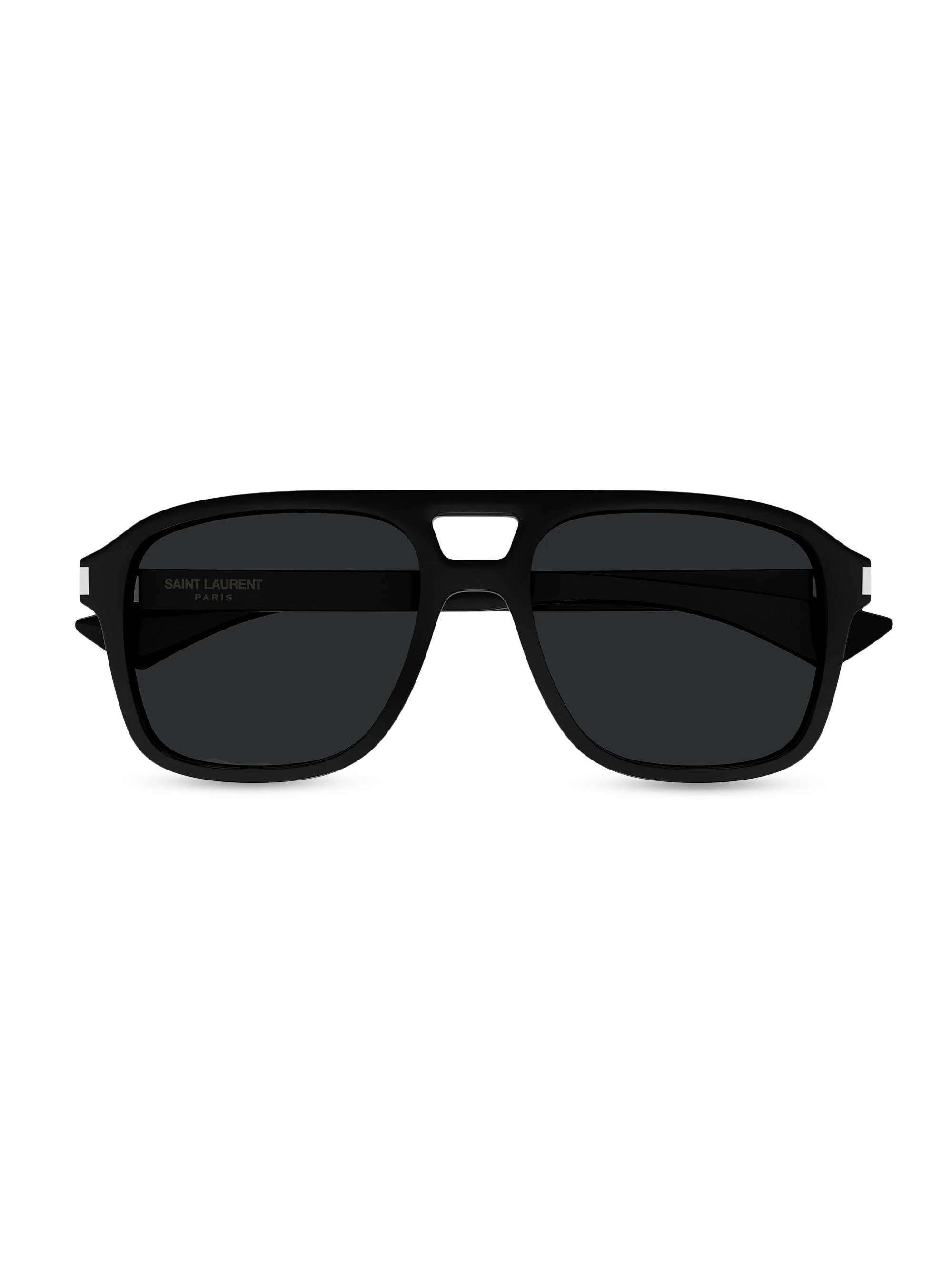 Men's Sl 881 Navigator 55MM Acetate Sunglasses - Black - 1