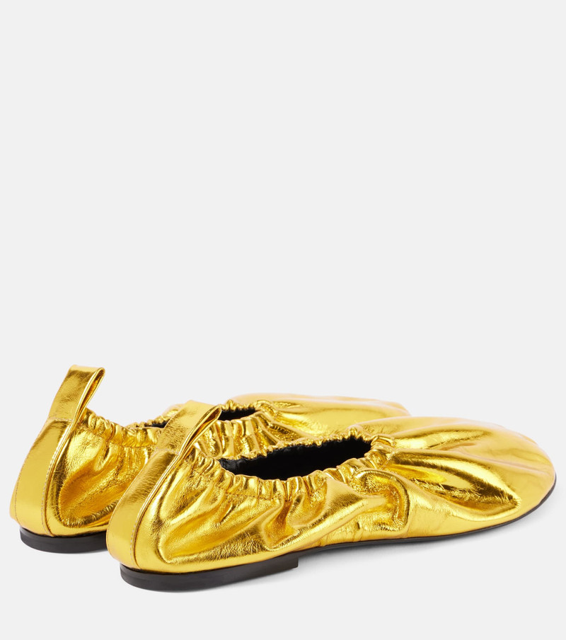 Jil Sander Leather ballet flats outlook