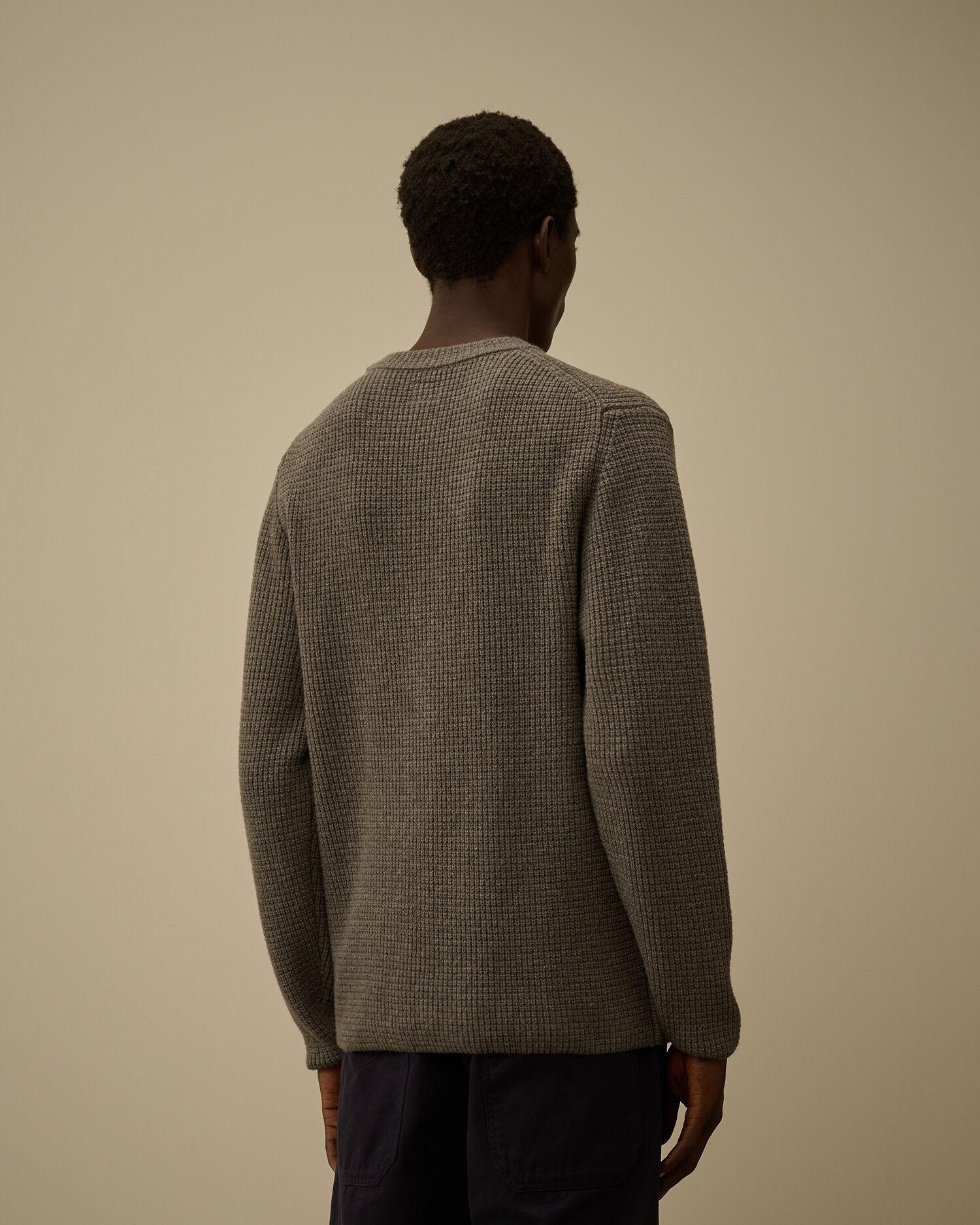 Lambswool GRS Crewneck Lens Sweater - 4