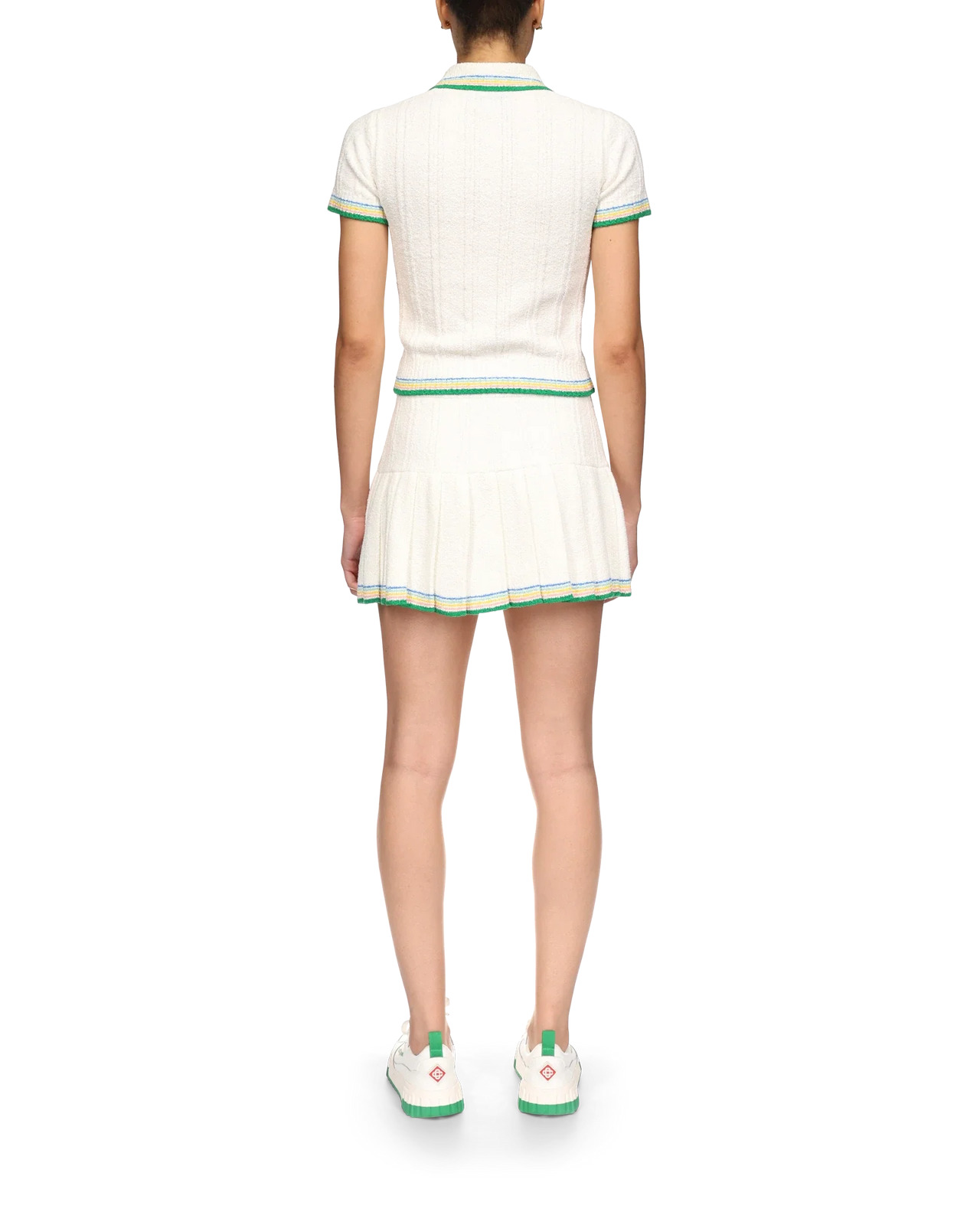 Rib Boucle Polo Shirt - 4