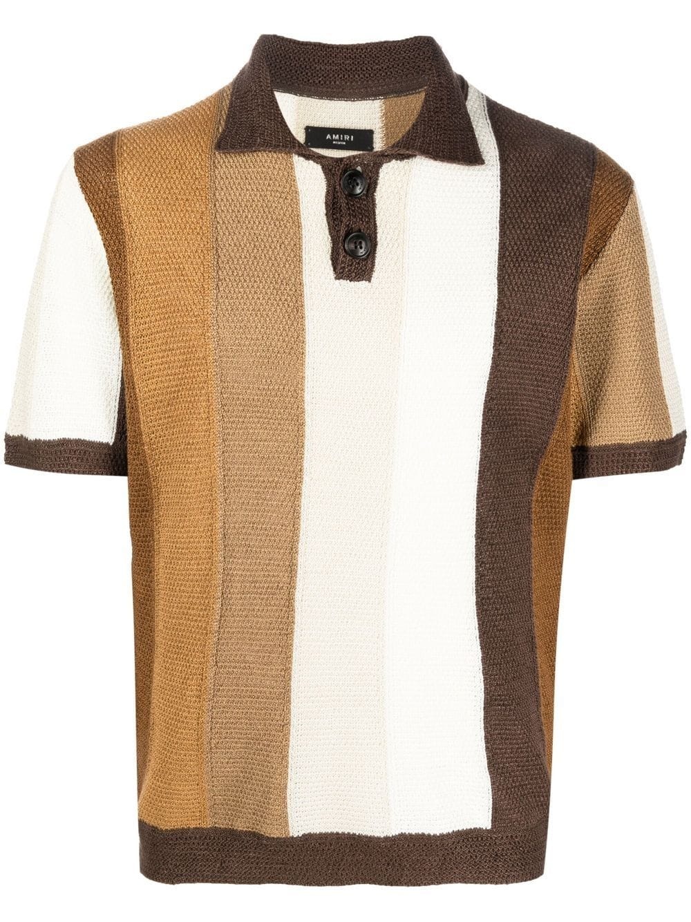 colour-block polo shirt - 1