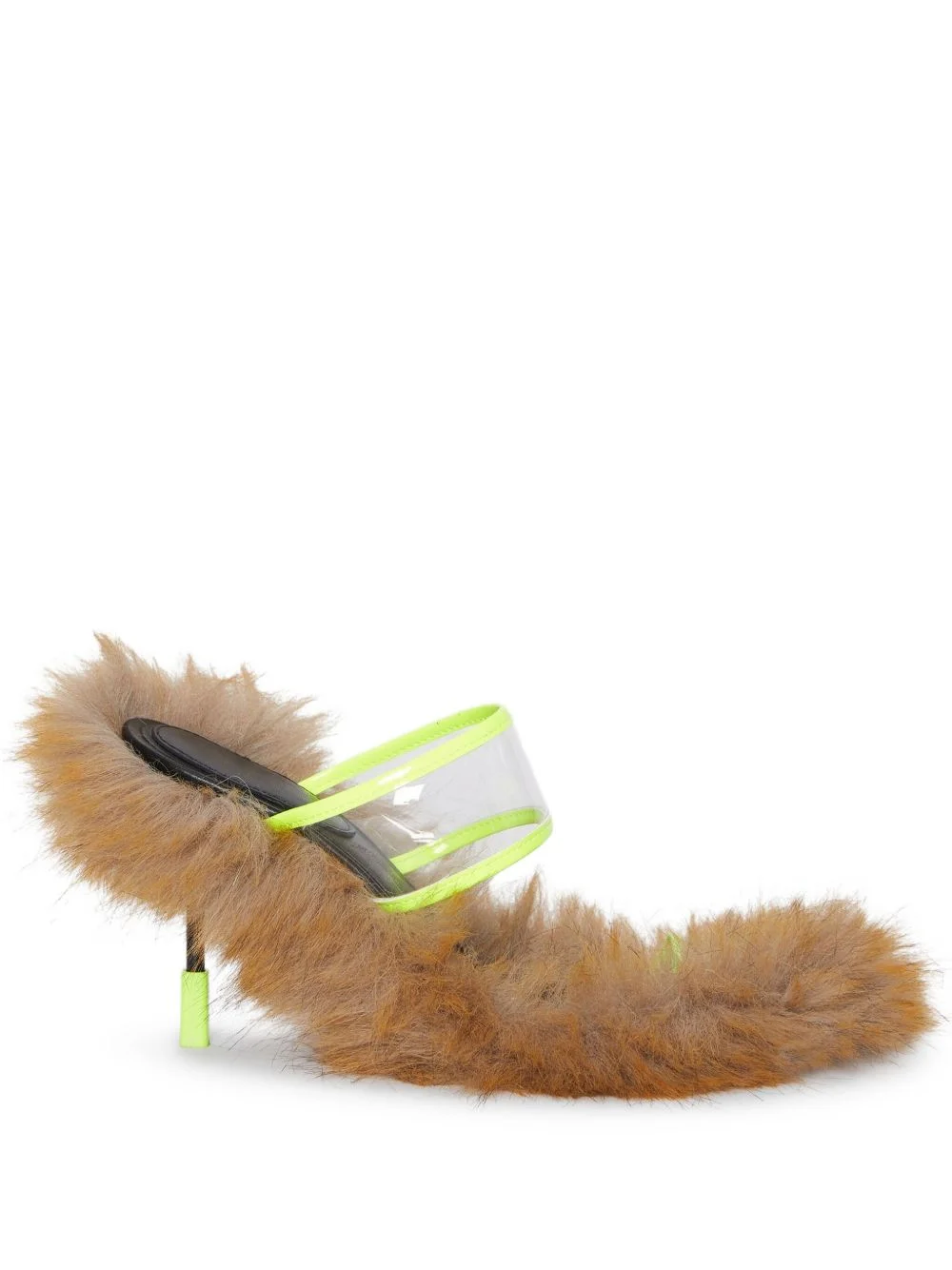 Iconic faux-fur heeled sandals - 1