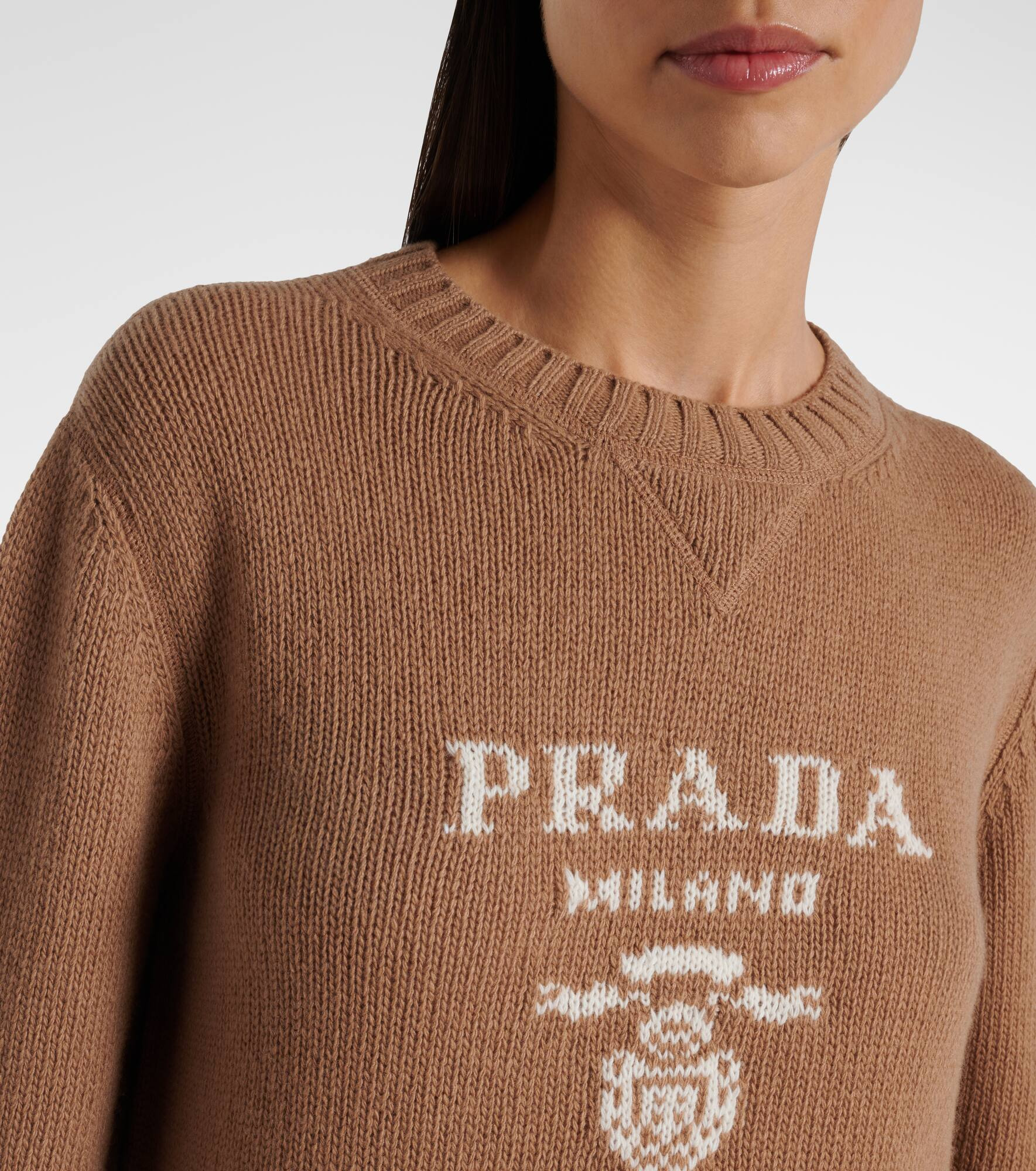 Logo wool and cashmere sweater - 4