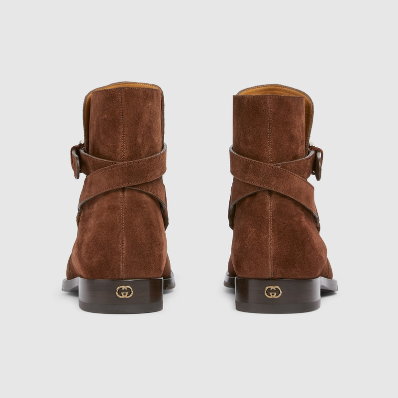 GUCCI Men's ankle boot with buckle outlook