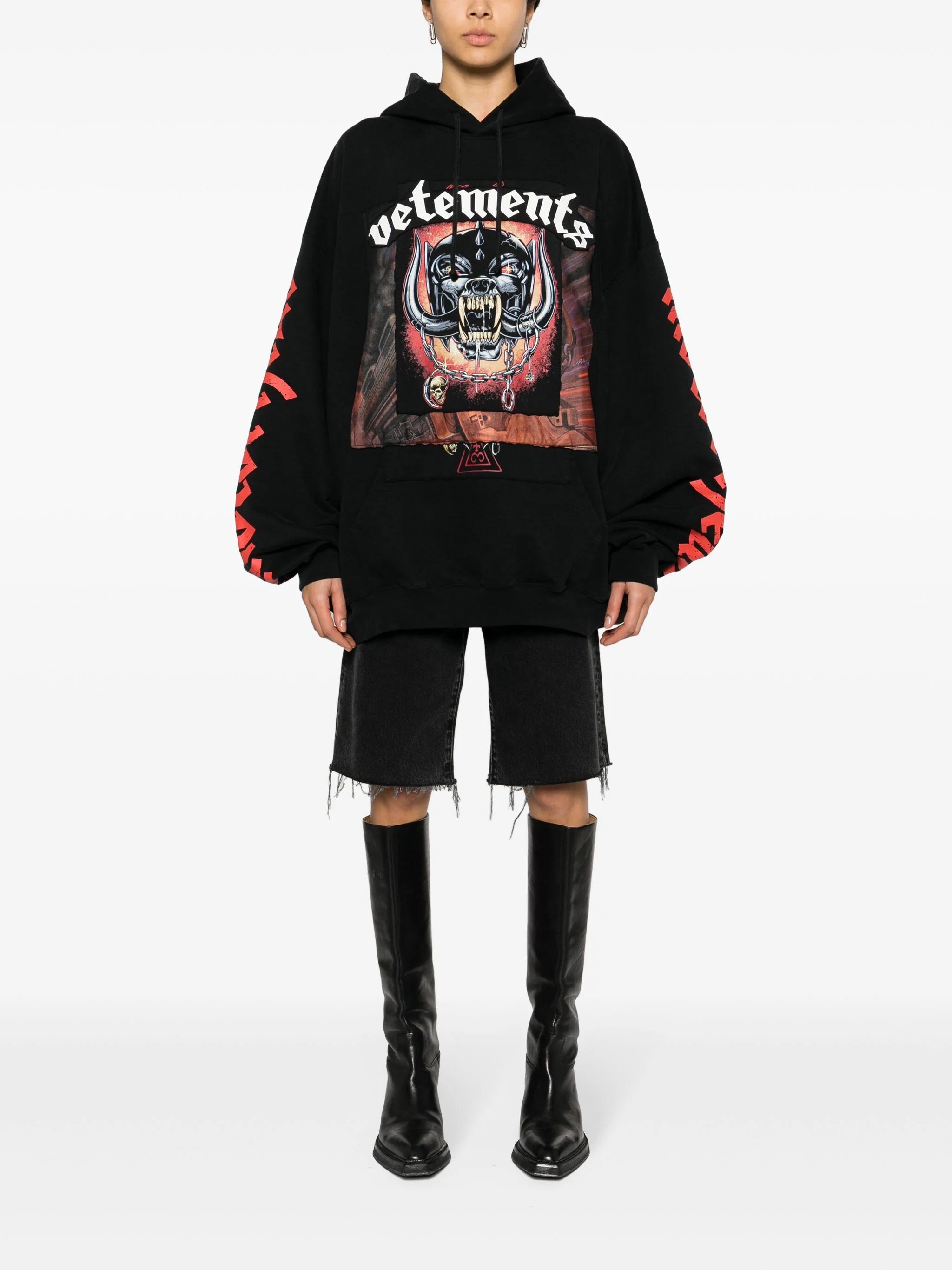 VETEMENTS Men Motorhead Patched Hoodie - 3