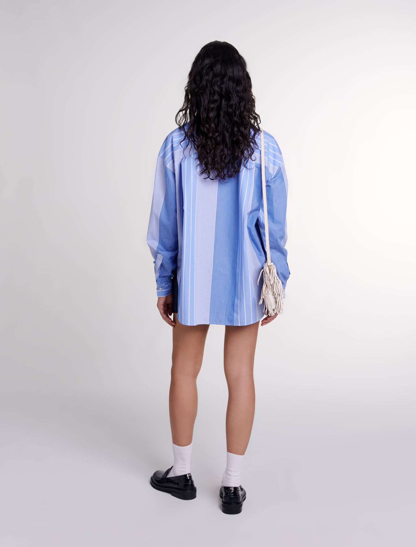 Striped patchwork shirt - 4