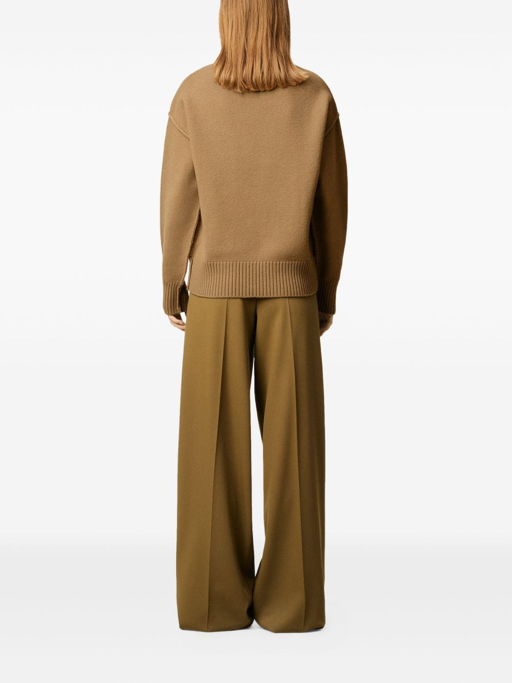 Ami Paris Men Ami Heart Wool Sweater - 7